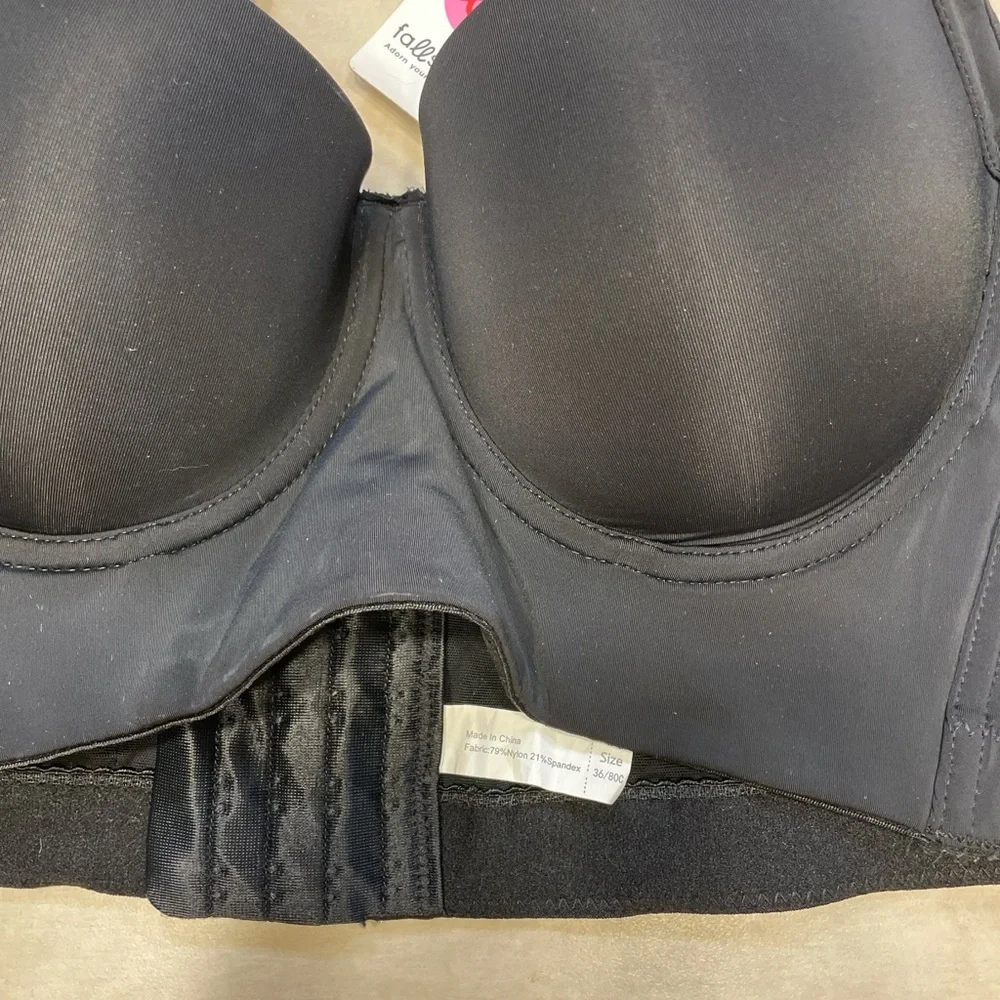 Fall sweet Black Contour Bra with Adjustable Straps and Underwire size 36 C